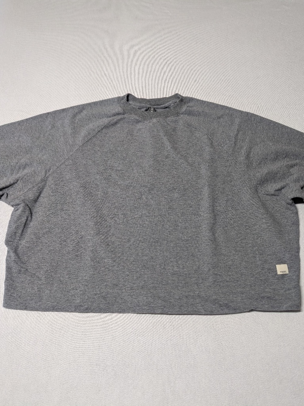 Vuori Oversized Cropped Cotton Long-Sleeve Sweatshirt - Size XS